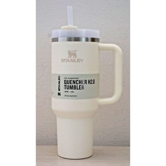 Stanley 40oz Cream The Flowstate Quencher H2.0 Stainless Steel Tumbler - Picture 1 of 11